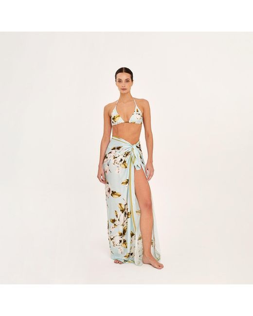 Aguaclara Green Pareo Scarf Jardins