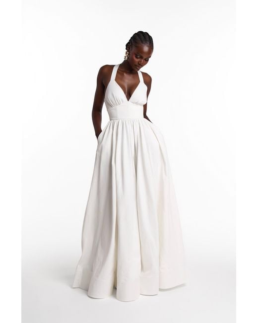 Ofuure White Adele Maxi Dress