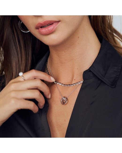 Sif Jakobs Jewellery Metallic Necklace Heartbeat