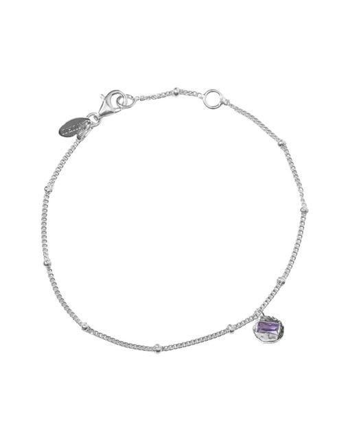 Muru Metallic February Birthstone Bracelet