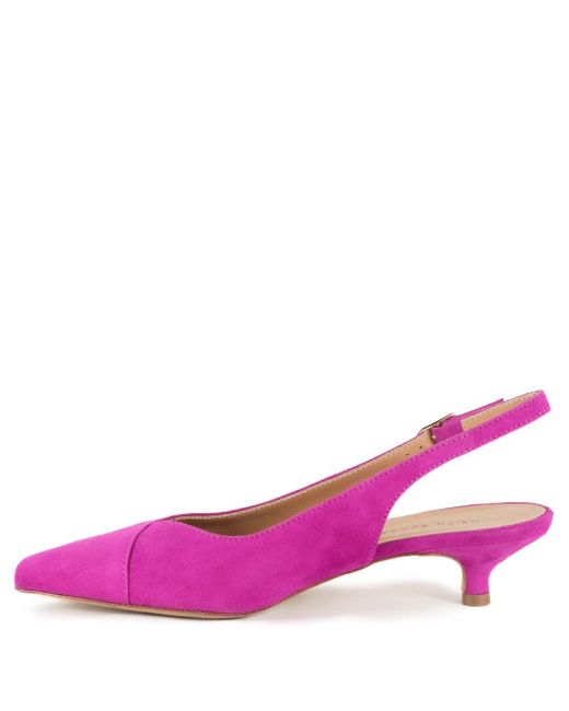 Keith Scarrott Shoes Purple Tanita Suede Slingback