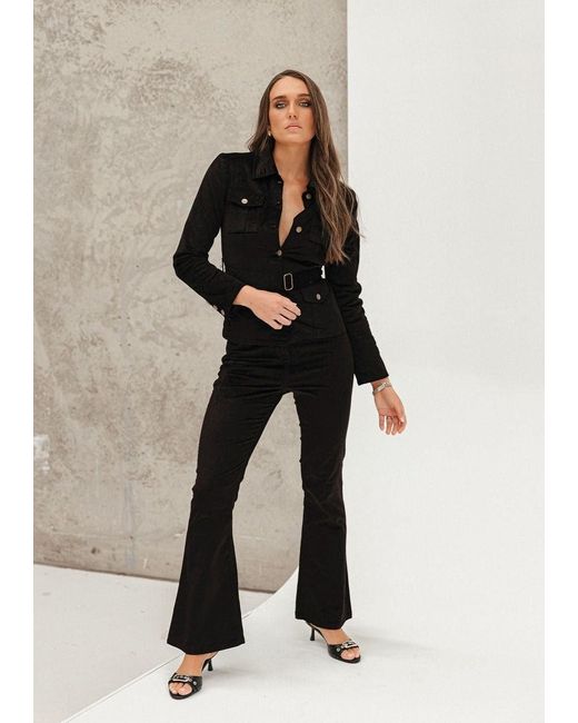 Why Mary Black Stepping Out Velvet Corduroy Pants