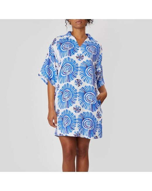 Casa Atelier by Ferdinando Fusco Blue Bali Cozy Dress