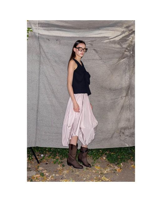 Bianca Popp Brown Balloon Skirt