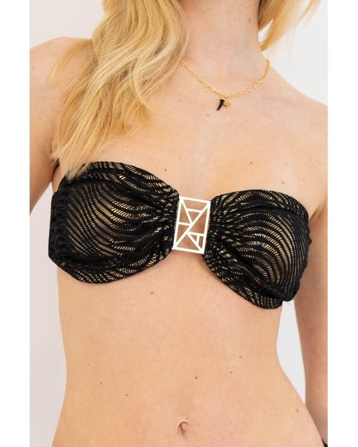 Leyla Maya Ltd White Kate Bikini Bronze Goddess Set