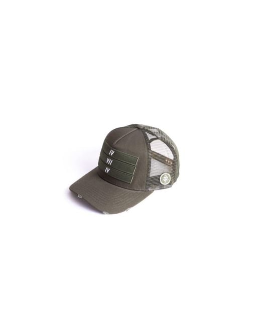 474 co Brown 474 3 Bars Trucker Hat for men