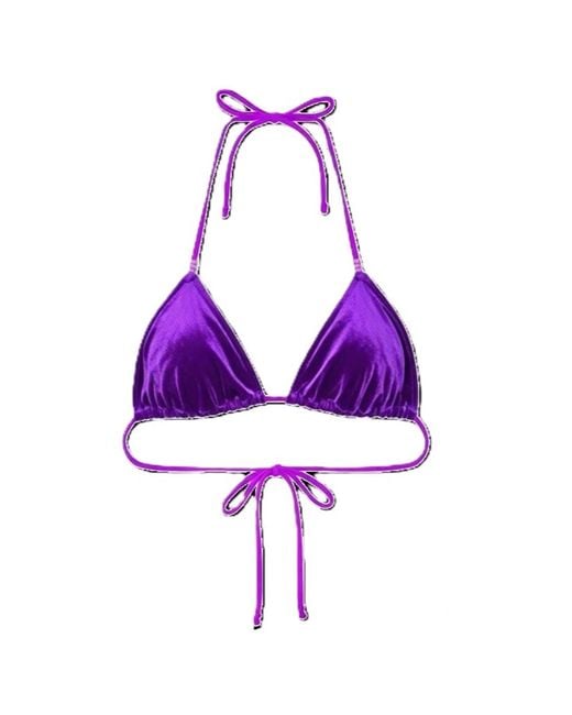 Brasini Swimwear Purple Soninha Convertible Bikini Top