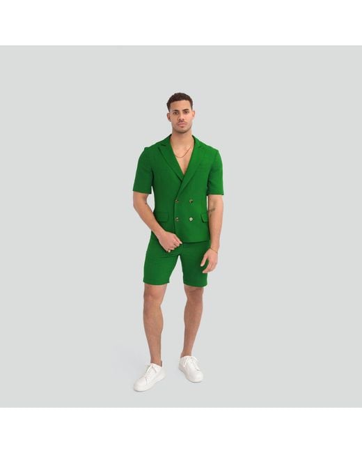 Maui X Lolita Green Gio Kelly Tailored Short Set for men