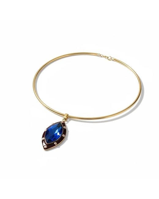 By Virgo Blue Gemma Notte Choker