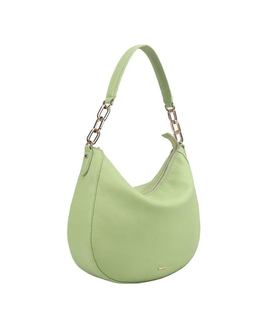 Paul Costelloe Green Bisbee Leather Shoulder Bag