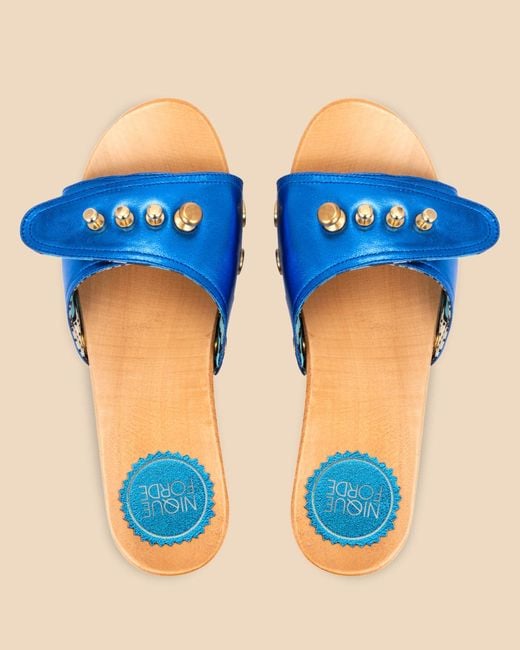Nique Forde Blue Cobalt Lucille Sandals