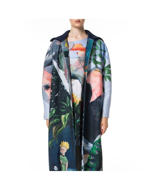 ARTISTA Blue Forest Maxi Coat