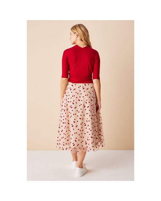 Marianna Déri Pink Tulle Skirt With Dots