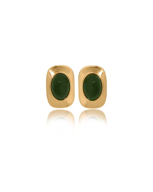 VIEA Green Aina Opal Vintage Earrings