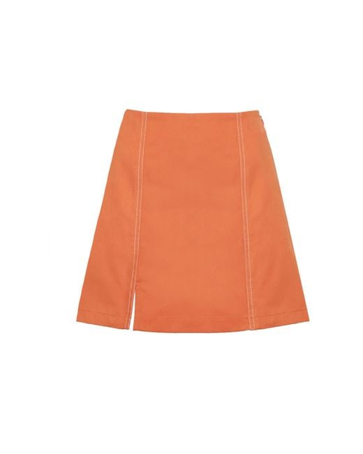 Ariana Bestepe Orange A-Line Skort