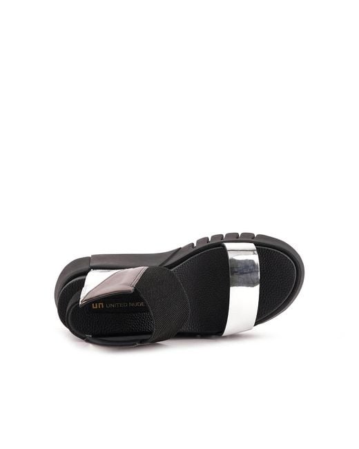 United Nude Black Delta 3D Sandal