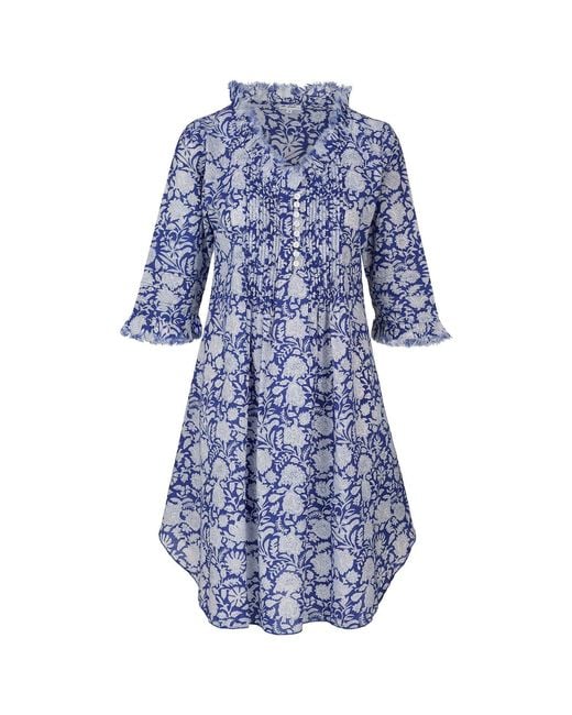 At Last Blue Annabel Cotton Tunic
