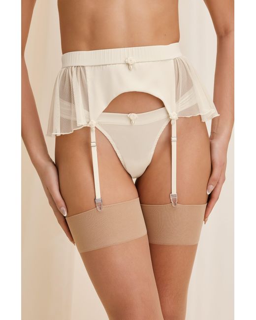 Scarlett Gasque White Neutrals Dorothy Suspender