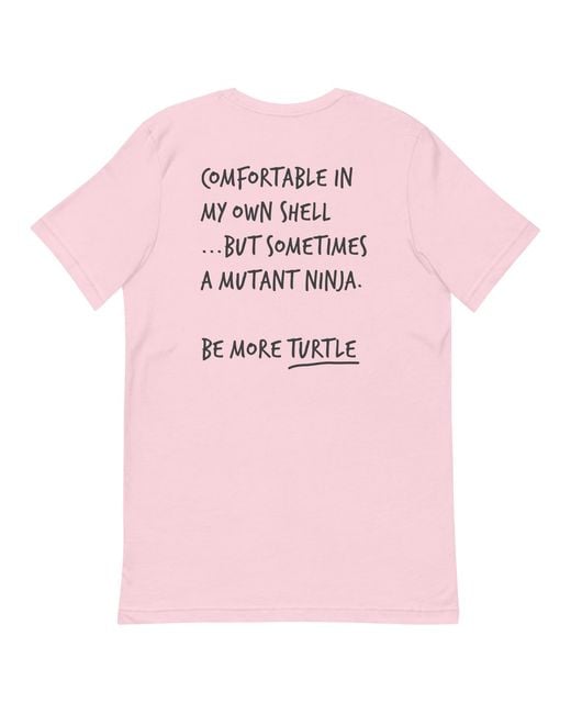 Anchor and Crew Pink Cotton Think Ocean Turtle Aspirations Cotton Embroidered T-Shirt