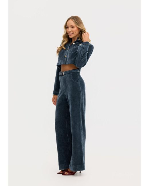 Why Mary Blue Lucia Corduroy Cropped Jacket