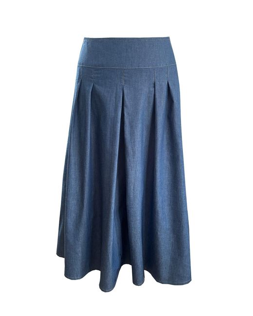 The Well Worn Blue The Dune Skirt – Chambray