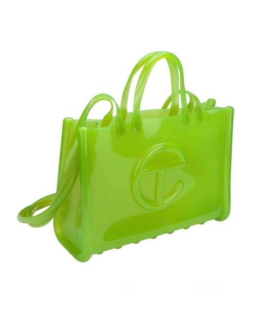 Melissa Green Large Jelly Shopper Ii X Telfar
