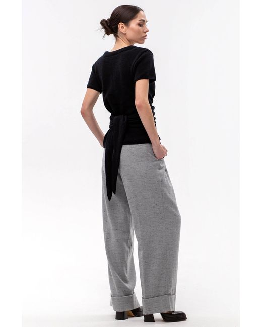 Maison Bogomil Black Soft Knit Wrapped Blouse
