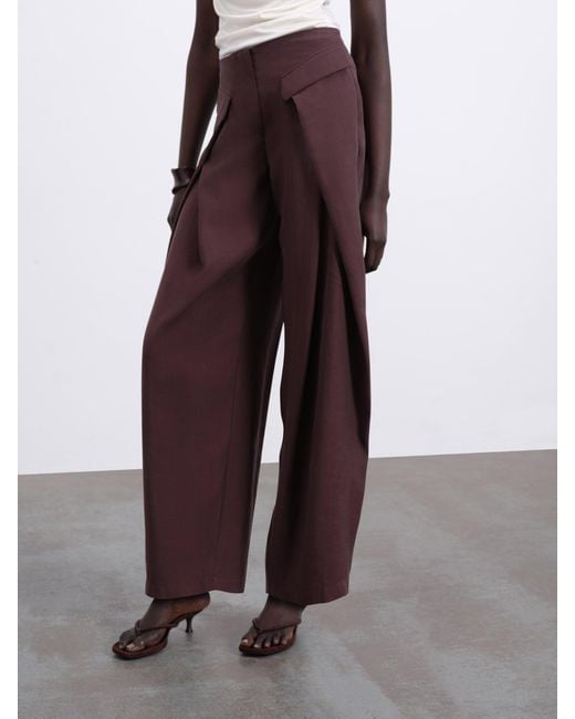 Sélone Purple Camille Barrel Trousers