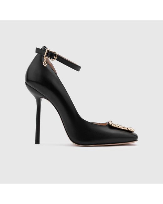 Ilvi Black Jannali Leather Heeled Sandal