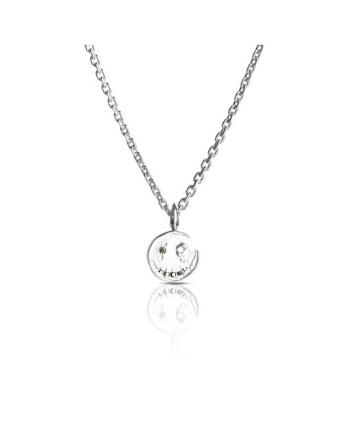 Kasun Metallic Smile Hoop Earrings – April – Diamond