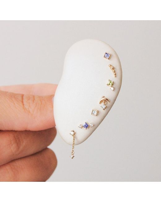 Zohreh Metallic Graduated Bead Flat Back 9K