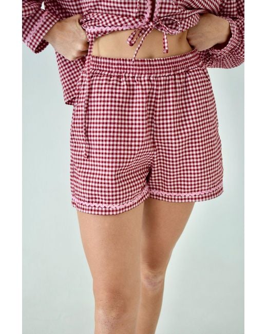 Mind Traveler Red Short Marta Vichy Burgundy