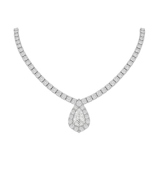 Maison De Gala Metallic Teardrop Classic Elegance Necklace