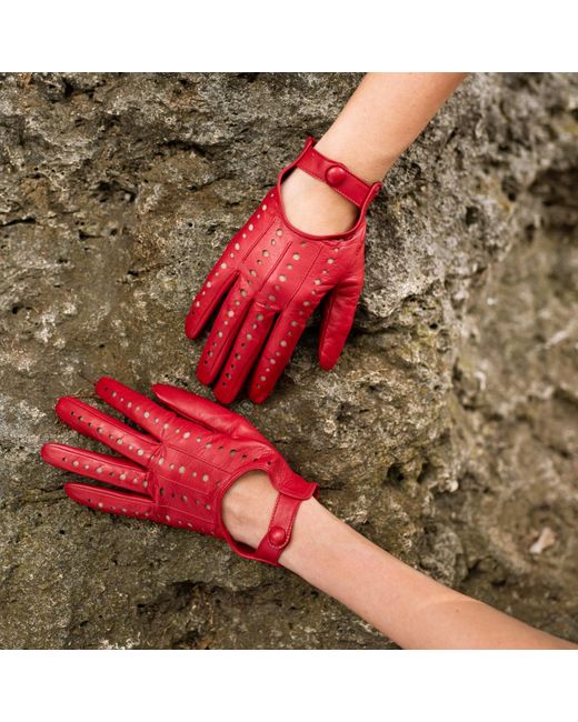 1861 Glove Manufactory Red Rimini