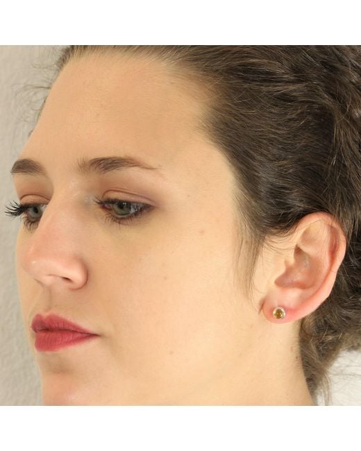 The Jewellery Store London Multicolor November Birthstone Earrings Studs – Citrine