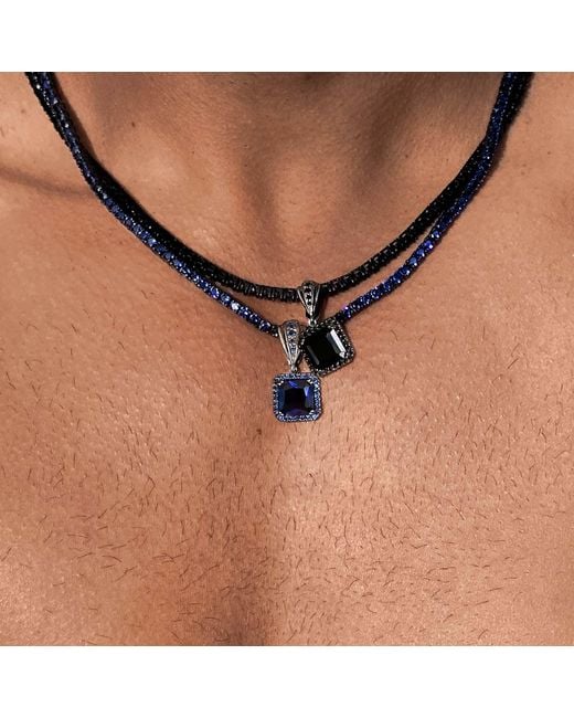 SALLY SKOUFIS Black Rebel Pendant Diamonds for men