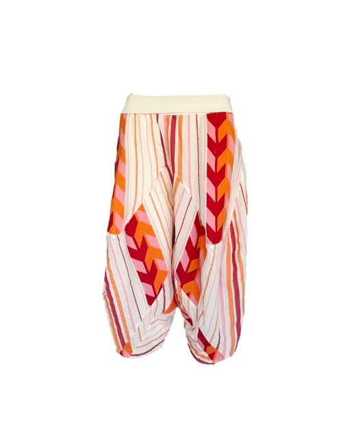 Haris Cotton Cotton Embroidered Buggy Pants With Rib Waist Arrow