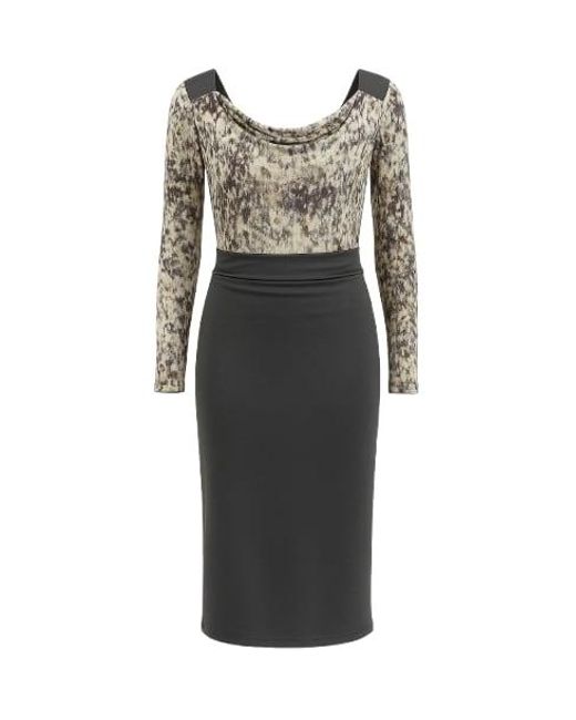Conquista Black Long Sleeve Dress