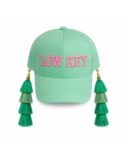 Julia Clancey Green Low Key Mint Tasseltastic Trucker Cap