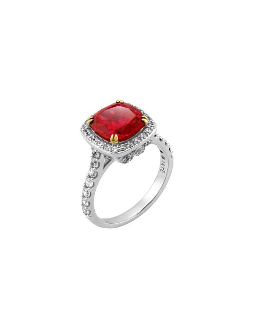 Arte Madrid Red Casa Real Fleur-De-Lis Ring
