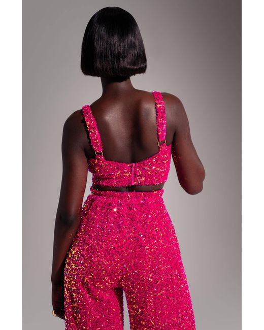 Ofuure Red Liza Sequin Pants