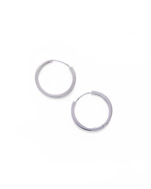 Belinda Jewelz White Sierra Slim Hoops