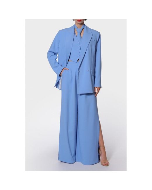 AGGI by HALEWSKI Blue Sylvia Suit Vest