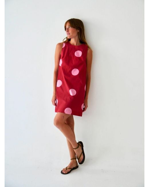Mind Traveler Red Macarena Burgundy Dress