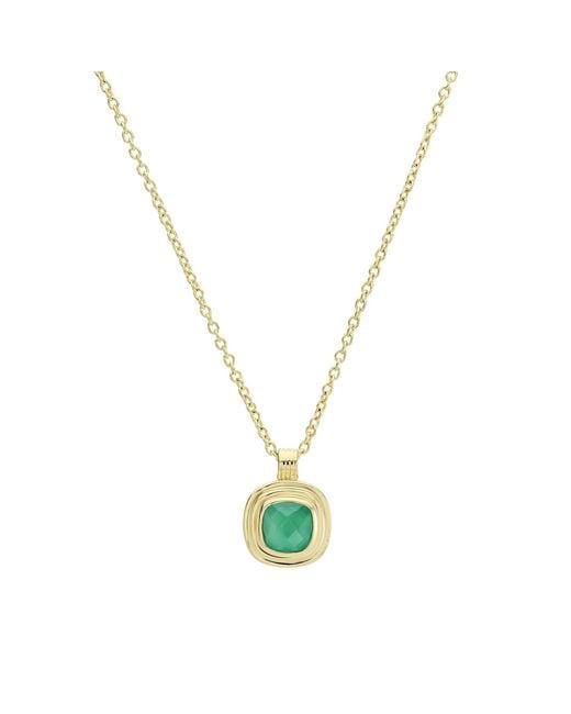 Auree Jewellery Metallic California Cushion Onyx Necklace