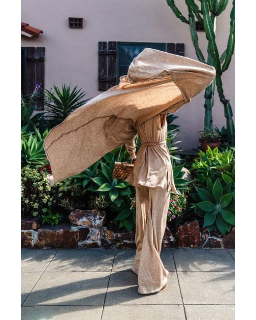 Jennafer Grace Natural Neutrals Creme Brulee Yoga Duster