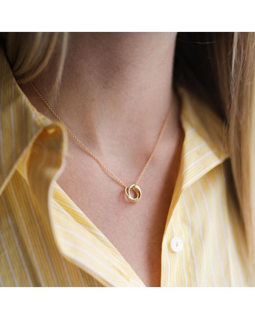 Auree Jewellery Metallic Knightsbridge Vermeil Russian Wedding Ring Necklace