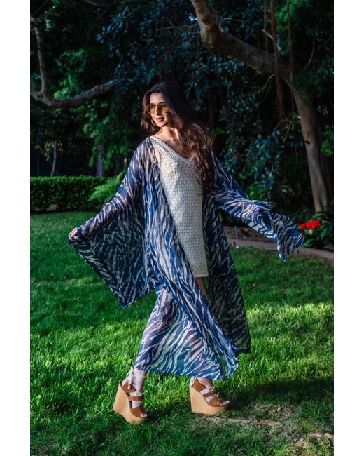 Jennafer Grace Blue Etosha Azul Kimono