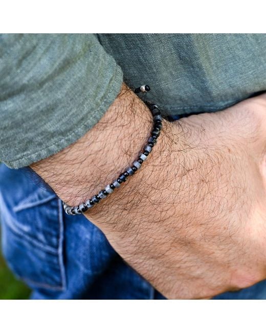 Harbour Uk Blue Orion Labradorite Rope Bracelet