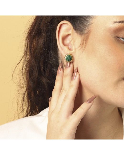 Lila Rasa Green Malachite May Birthstone Harmonize Energy & Radiate Well-Being. Jewellery Set Necklace, Earrings & Bracelet